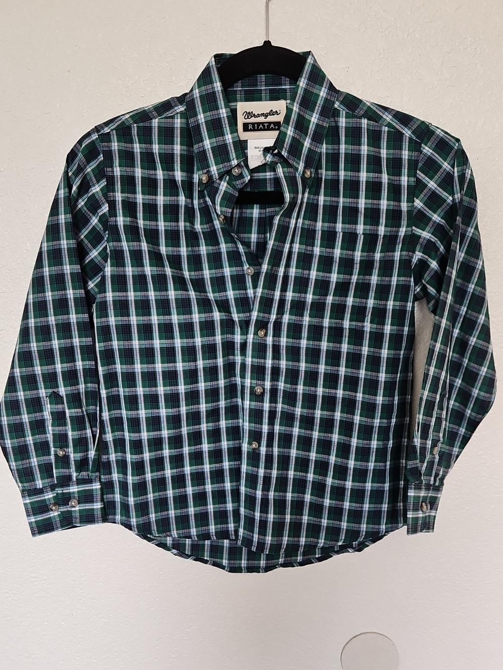 Wrangler Riata Boys Long-sleeved Western Shirt ~ Size 7/8 (M)